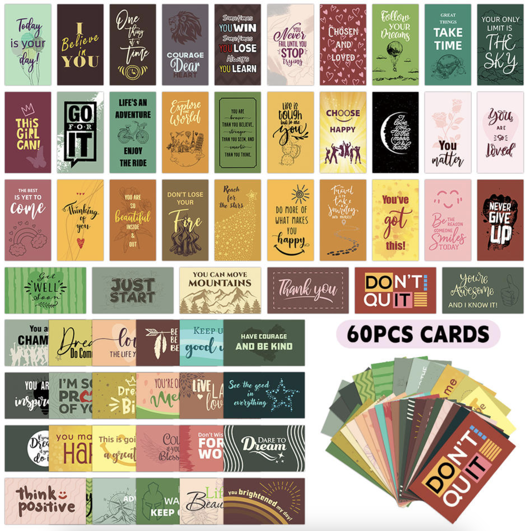 60 Affirmation Cards