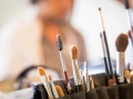 Early morning makeup
