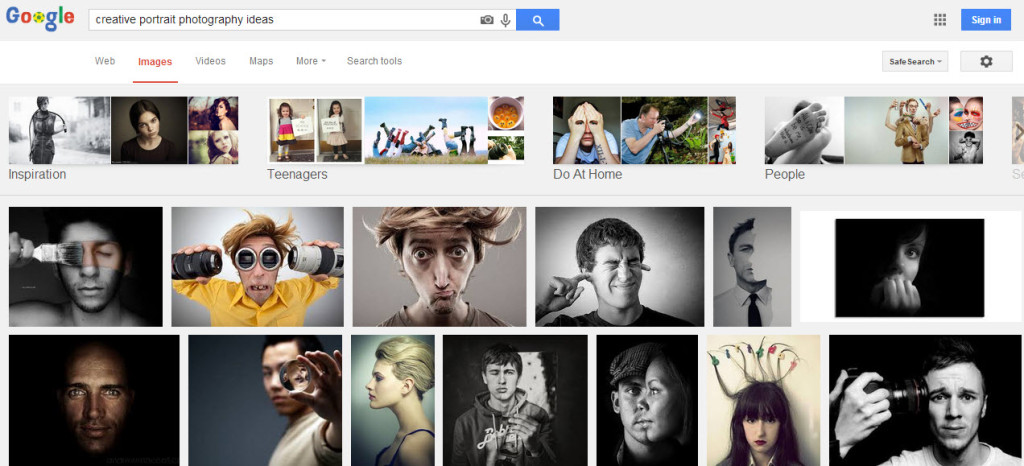 Using Google Images for photography inspiration
