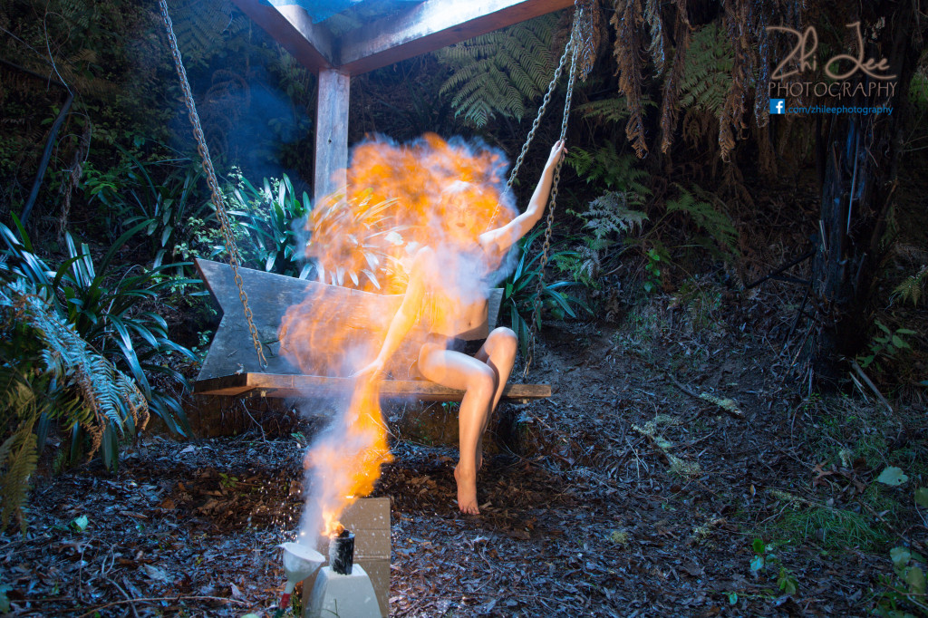 Dark angel photo shoot - Behind the scenes with model Katrina McCloy
