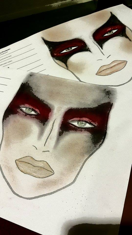 Makeup Diagram by Kyran Tashea Makeup Artist