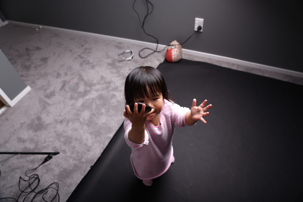 Daddy don't forget to put your lens cap away.